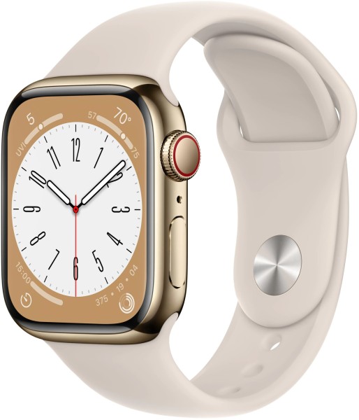 Apple Watch Series 8 4G 41mm Edelstahl Sportarmband